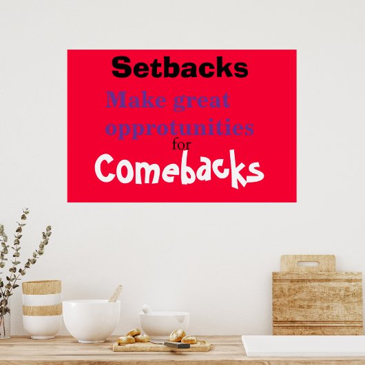 overwinnen poster (Keuken)