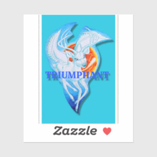 Overwinnende sticker