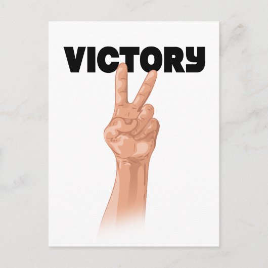 Overwinning Briefkaart (Voorkant)