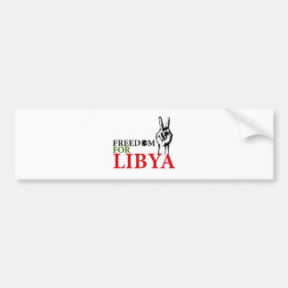 Overwinning en vrijheid in Libië Bumpersticker