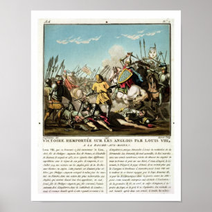 Overwinning in de Engelse taal door Louis VIII (11 Poster