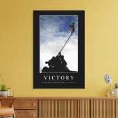 Overwinning: Inspirerend offerte Canvas Afdruk (Insitu (Woonkamer))