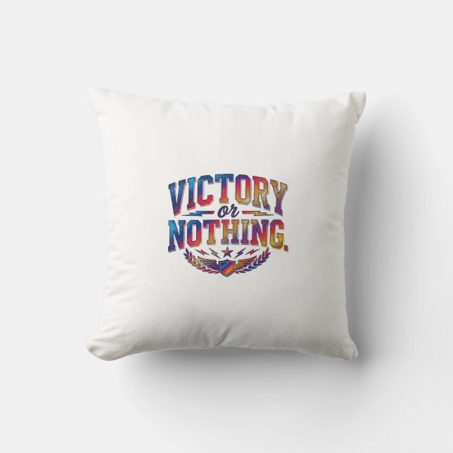Overwinning of Niets Kussen (Voorkant)