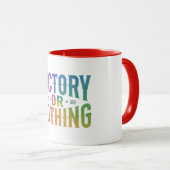 Overwinning of niets mok (Voorkant rechts)