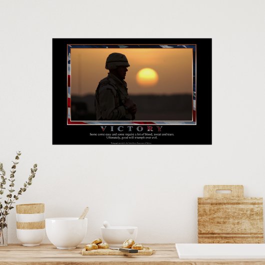 Overwinning Poster (Keuken)