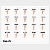 Overwinning Ronde Sticker (Vel)