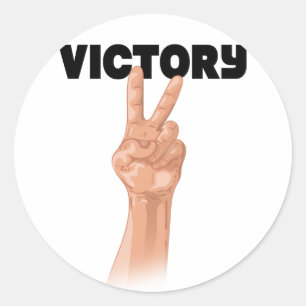 Overwinning Ronde Sticker