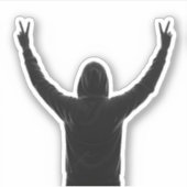 Overwinning Sticker (Voorkant)