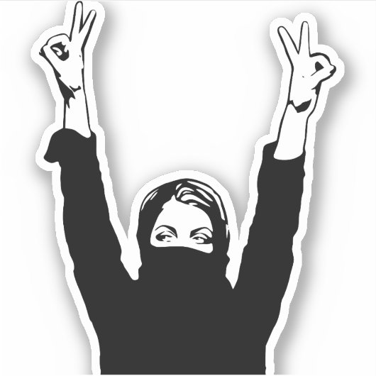 Overwinning Sticker (Voorkant)