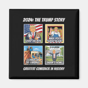 Overwinning Trump 2025 Grootste Comebyck Aandenken Magneet