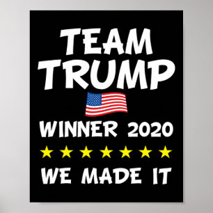 Overwinning Trump President Verkiezing Viering Poster