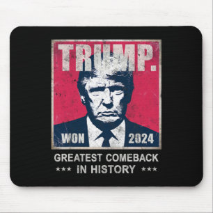 Overwinning Trump We Won Grootste Comeback Vieren Muismat