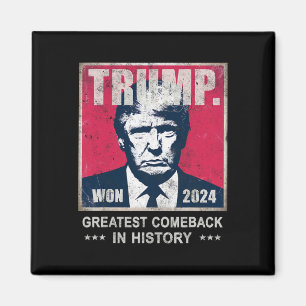 Overwinning Trump We Won Grootste Comebyck Feest 2 Magneet