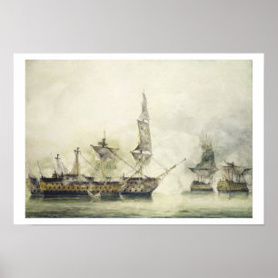 overwinning van de heer H.M.S. bij de slag om Traf Poster