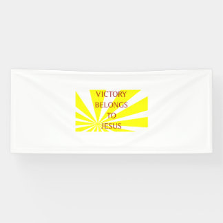 overwinning van Jezus Spandoek