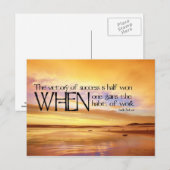 Overwinning van succes Motivatie Briefkaart (Voorkant / Achterkant)