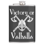 Overwinning voor Valhalla - Helm en Ax Heupfles (Voorkant)