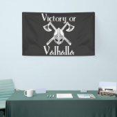 Overwinning voor Valhalla - Helm en Ax Spandoek (Beurs)
