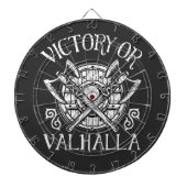 Overwinning voor Valhalla - Schild en bijl Dartbord (Voorkant)