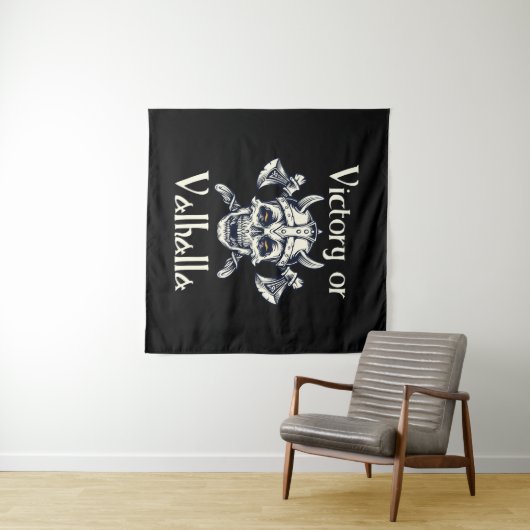 Overwinning voor Valhalla - Skull Wandkleed (In Situ (horizontaal))