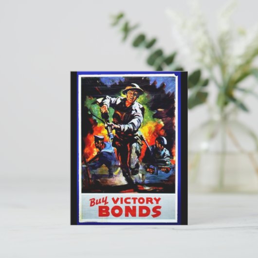 Overwinningsobligaties kopen briefkaart (Staand voorkant)