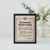 Overwinningspakket van de consument briefkaart (Staand voorkant)