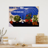  overwinningstuin van de Tweede Wereldoorlog Poster (Keuken)