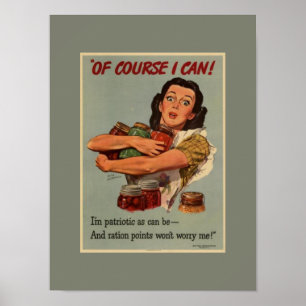 Overwinningstuin van de Vintage, natuurlijk, ik ka Poster
