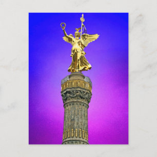 Overwinningszuil (siegessaule), Berlijn, Art Sky Briefkaart