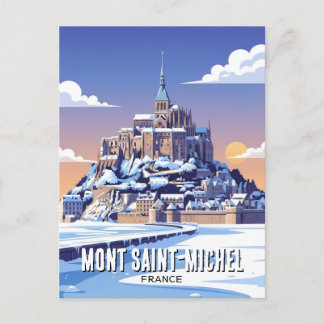 Overwinteren op de Mont Saint-Michel Briefkaart