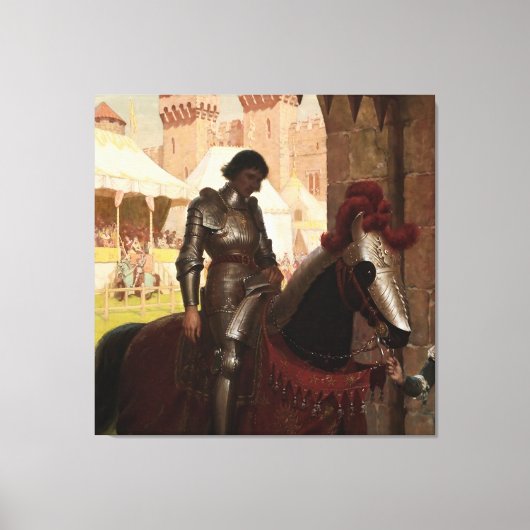 "Overwonnen" door Edmund Blair Leighton Canvas Afdruk (Voorkant)