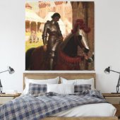 "Overwonnen" door Edmund Blair Leighton Canvas Afdruk (Insitu (Slaapkamer))