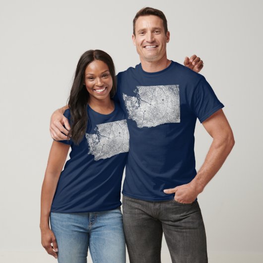 Overzicht Groeiing Washington State Tree Rings T-shirt (Unisex)