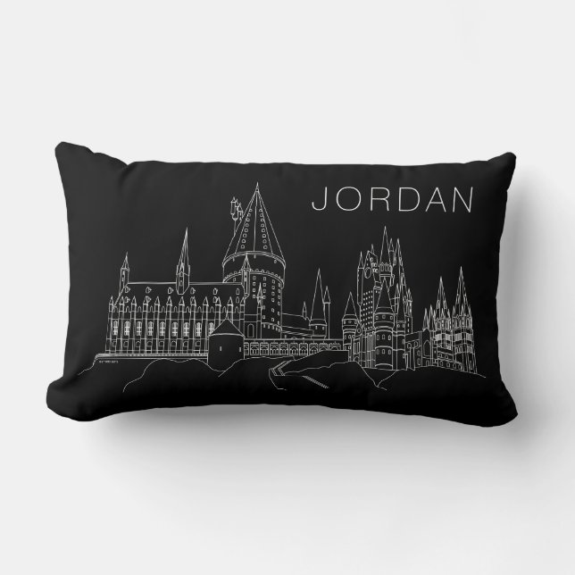 Overzicht HOGWARTS™ KASTEEL  Kussen (Voorkant)