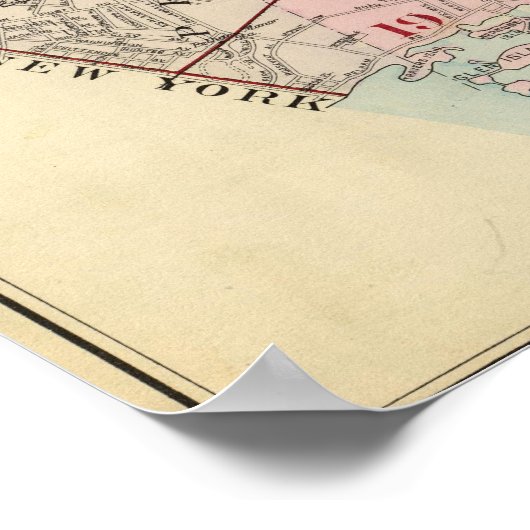 Overzicht, indexkaart Westchester County Poster (Hoek)