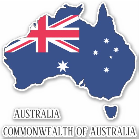 Overzicht marktoplijnen Australië Sticker (Voorkant)