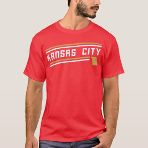 Overzicht van de Kansas City Stripes Missouri-kaar T-shirt