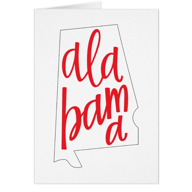 Overzicht van de staat Alabama (Voorkant)