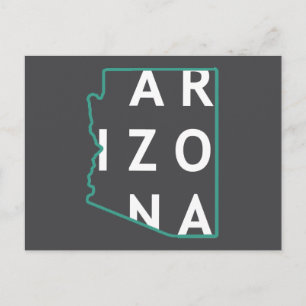 Overzicht van de staat Arizona Briefkaart