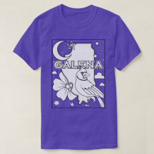 Overzicht van de staat Galena Illinois T-shirt