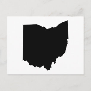 Overzicht van de staat Ohio Briefkaart