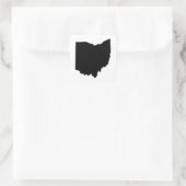 Overzicht van de staat Ohio Vierkante Sticker (Tas)