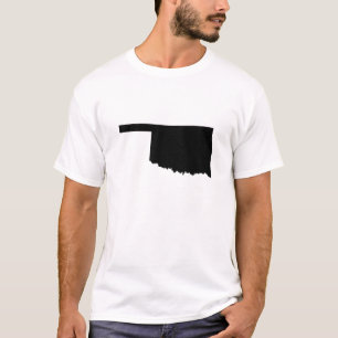 Overzicht van de staat Oklahoma T-shirt