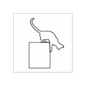 Overzicht van een kunststempel met klimmende scrap rubberstempel (Afrduk)