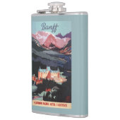 Overzicht van het Banff Springs Hotel Poster Heupfles (Links)