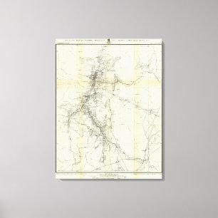 Overzicht van het district Washoe Canvas Afdruk