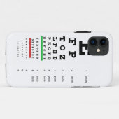 overzicht van het gezichtsvermogen van Snellen voo Case-Mate iPhone Case (Achterkant (horizontaal))