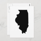 Overzicht van Illinois State Briefkaart (Voorkant / Achterkant)