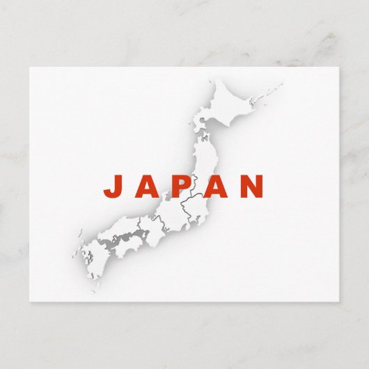 Overzicht van Japan Briefkaart (Voorkant)