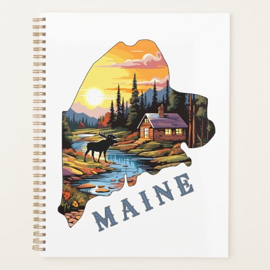 Overzicht van Maine State Cabin Moose Planner (Voorkant)
